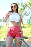 Şort Crop Kırmızı Takım