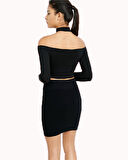 B101280 Uzun Kollu Bustiyer Etek Takım