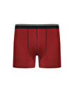 Erkek Pamuk Likralı Boxer Bordo