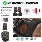 Dacia Sandero 2022  HAVUZLU ÜNİVERSAL MAXİ PASPAS SİYAH - KIRMIZI