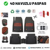 Hyundai Elantra Sedan 2021  HAVUZLU ÜNİVERSAL MAXİ PASPAS SİYAH - KIRMIZI