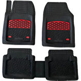 Jeep Grand Cherokee WK 2010  HAVUZLU ÜNİVERSAL MAXİ PASPAS SİYAH - KIRMIZI
