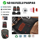 Renault Clio 2 HB 2000  HAVUZLU ÜNİVERSAL MAXİ PASPAS SİYAH - KIRMIZI