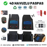 Peugeot 3008 2020 UYUMLU HAVUZLU ÜNIVERSAL MAXİ PASPAS MAVİ - SİYAH