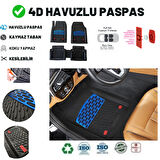 Toyota Avensis Sedan 2005 UYUMLU HAVUZLU ÜNIVERSAL MAXİ PASPAS MAVİ - SİYAH