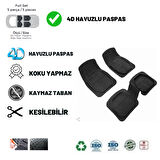 Dacia Logan MCV 2019 UYUMLU HAVUZLU ÜNIVERSAL YENİ NESİL PLUS PASPAS SİYAH