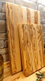 F&S WoodArt 2 Li Set Zeytin Ağacı Doğal Ahşap Kesme ve Sunum Tahtası