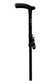 GB802 Kifidis Katlanır Dörtlü Lastikli Baston Siyah / Black