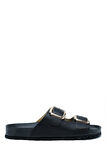 K14400 Kifidis Soft Step Çift Bantlı Mantar Terlik 36-41 Black/Siyah