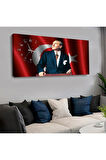 120x60 cm Saatli Kanvas Tablo Kvs144