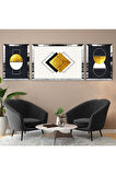 MODERN ÇİZİM SOYUT DESEN PLEKSİ KENAR MDF TABLO