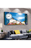 Manzara 100 X 50 Cm Saatli Kanvas Tablo