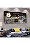 Kabe Dini 100 X 50 Cm Saatli Kanvas Tablo
