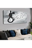 120x60 Saatli Halat Kanvas Tablo