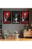 Beyaz Ahşap Çerçeveli Mustafa Kemal Atatürk Tablo