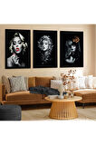 Beyaz Ahşap Çerçeveli Marilyn Monroe