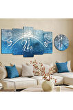 HİÇ DİNİ MODEL MDF TABLO VE SAAT KOMBİN