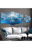 HİÇ DİNİ MODEL MDF TABLO VE SAAT KOMBİN