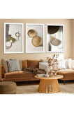 Beyaz Ahşap Çerçeveli Modern Tablo
