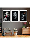 Siyah Ahşap Çerçeveli Marilyn Monroe