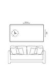 Manzara 120 X 60 Saatli Kanvas Tablo