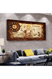 Berber 120 X 60 Saatli Kanvas Tablo
