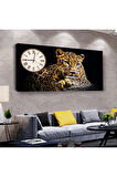 Çita 120 X 60 Saatli Kanvas Tablo