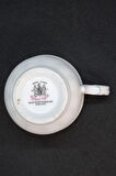 Royal Kent Kırmızı Sarı Vintage Duble Kahve Fincanı TEK FİNCAN 180 ml