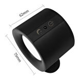 Ledx Al-sk-bd80a Çift Yönlü Kumandalı Duvar Aplik Çalışma Lambası 3000k-4000k-6500k