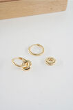 Kadın Vip Seri  316 L Çelik Antialerjik 2.5 cm Oval Model Küpe