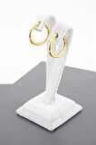 Kadın Çelik Basic Klipsli  1.5 cm Halka Küpe