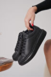 Samira Premium Ortopedik Siyah Kadın Sneaker