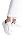 Samira Premium Ortopedik Beyaz Siyah Kadın Sneaker