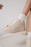 Samira Premium Ortopedik Bej Kadın Sneaker