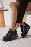 LUNORA Limited Series Siyah Ortopedik Kadın Sneaker