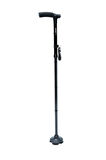Gb802 Katlanır Dörtlü Lastikli Baston Siyah / Black - Standart