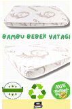 Organik Sünger Bamboo Bebek Çocuk Park Yatak Anne Yanı Bebek Yatak