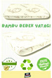 Organik Sünger Bamboo Bebek Çocuk Park Yatak Anne Yanı Bebek Yatak