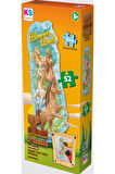 Kız Çocuk Oyuncak Erkek Çocuk Oyuncak KS Puzzle 52 Parça Atlar XL Çerçevesiz Eğitici Oyuncaklar