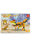 Kız Çocuk Oyuncak Erkek Çocuk Oyuncak Ausini Titan Form Heroes-4 Velaciraptor 106 Parça Eğitici Oyun