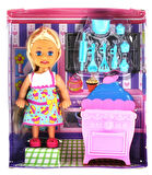 Kız Erkek Çocuk Oyuncak Cute Doll Mini Bebek Mutfak Oyun Seti Kız Erkek Çocuk Eğitici