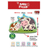 Eğitici Oyuncak 1734 Dıytoy, Baby Puzzle- İlk Çiftlik Puzzle Kız Erkek Çocuk Eğitici Eğitici Oyu