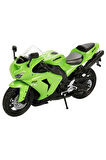 Kız Çocuk Oyuncak Erkek Çocuk Oyuncak 42447 SUN-Kawasakı ZX-10R 2006 Yeşil 1:12 Eğitici Oyuncaklar