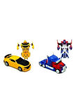 Eğitici Öğretici Çocuk Oyuncaklar Transformers Bumblebee Tır Optımus Prıme Ve Bumblebee