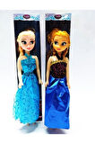 Eğitici Öğretici Çocuk Oyuncaklar Karlar Ülkesi Prenses Elsa ve Anna Ikili Et Bebek
