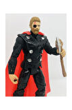 Eğitici Öğretici Çocuk Oyuncaklar Orta Boy 17Cm Işıklı Hareketli Avengers Yenilmezler Oyuncak Thor K