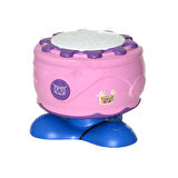 Kız Erkek Çocuk Oyuncak Pilli Işıklı Kaya Davul Pembe Kız Erkek Çocuk Eğitici Eğitici