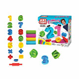 Öğretici Oyuncak 03552 Dede, 3D Rakamlar Hamur Set 200 gr / +3 yaş Kız Erkek Çocuk Eğitici Eğitic