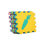 Eğlenceli Oyuncak Toru Yer Matı Meyve Sebze 9adet Ebat 33x33cm - Kalınlık 0.75cm Kız Erkek Çocuk Eğitici Öğretici Oyun