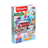 Eğitici Oyuncak FP 13409 Fisher Price Baby Puzzle City People -KS Puzzle Kız Erkek Çocuk Eğitici